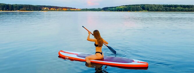 Trip Schweden - Wassersport mit Balance & Technik vereinen | Stand up paddeln, SUPen, Surfen, Skiten, Wakeboarden, Wasserski auf kristallklaren Bergseen